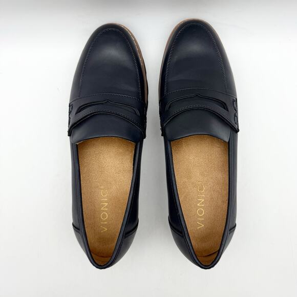 Vionic Womens Cheryl ll Loafers US 6.5 M EU 36.5 Black Leather NWOB - Picture 10 of 12